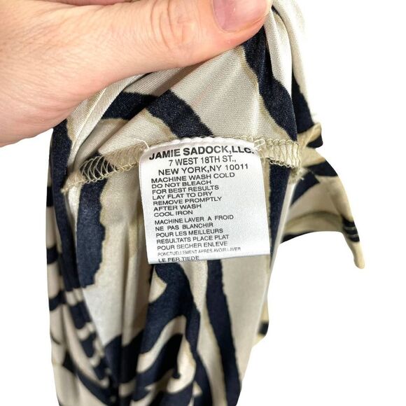 Jamie Sadock sleeveless striped geometric print golf top Sz M - Picture 7 of 7